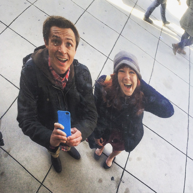 After exploring Macy's and listening to me ramble about Loop Link stations, my friend Jenni and I went to the Bean!