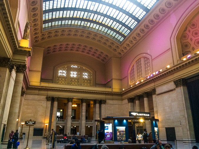 The Great Hall at Union Station goes pink!