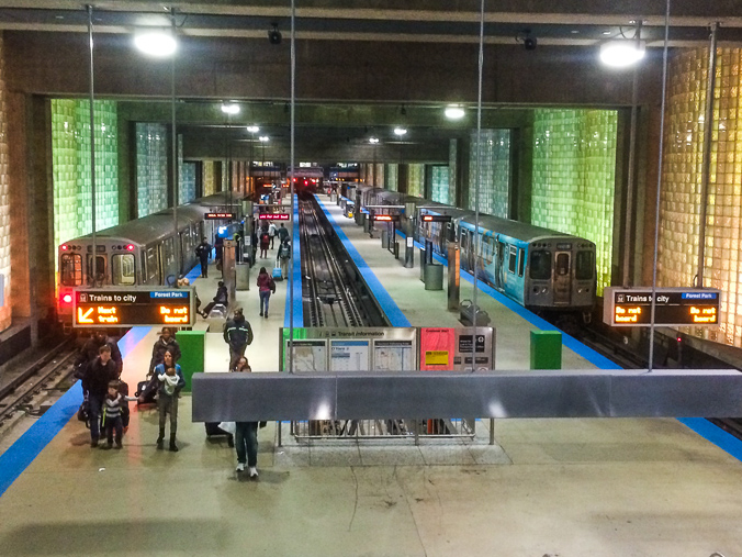 The O'Hare CTA station always gets me excited at the beginning of my trips! And sad at the end of my trips. Maybe in a few years, I'll be saying that about the O'Hare Express.