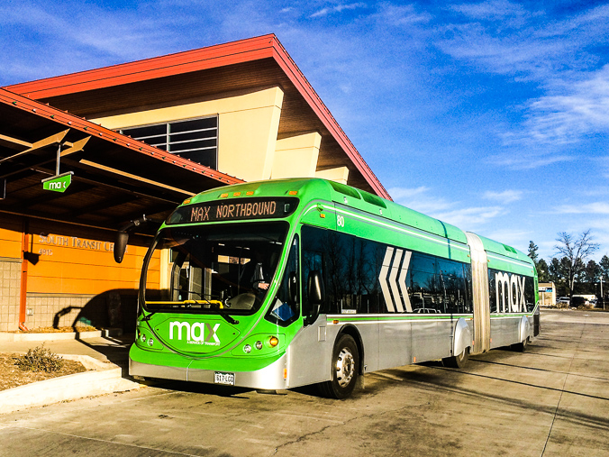 MAX 80 from the fleet of Transfort MAX buses