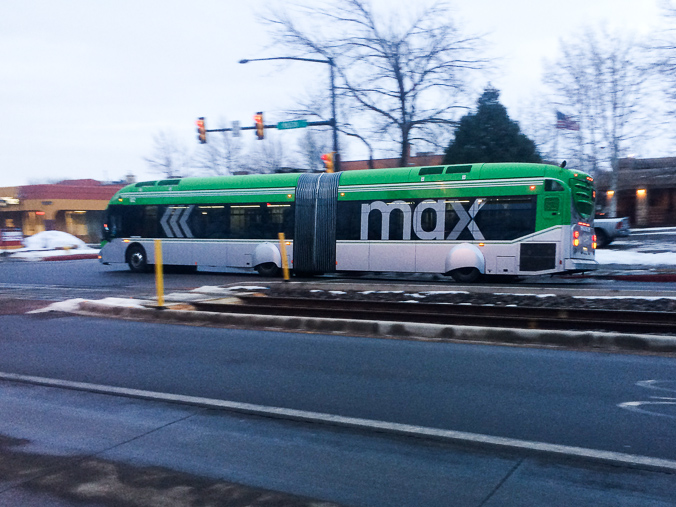 MAX 82 from the fleet of Transfort MAX buses