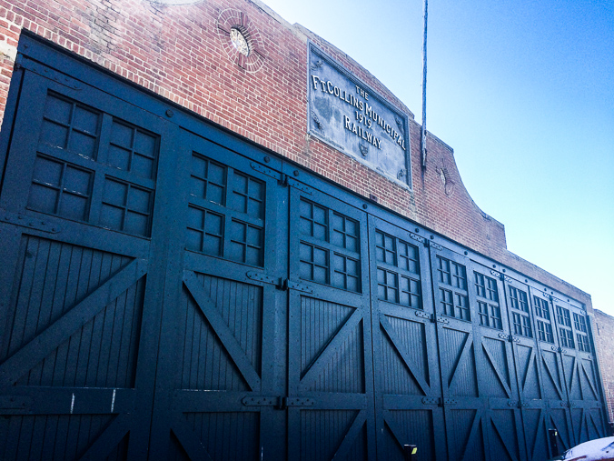 The Fort Collins Municipal Railway barn on N. Howes Street. It was built in roughly ten years before the date listed on its sign of 1919. Not sure of the reason for the misdirection!