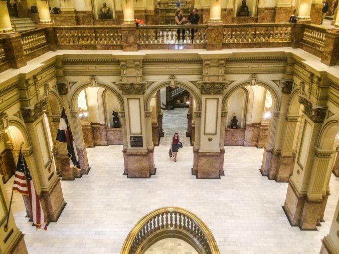 The interior of the capitol reminded me of the Minnesota state capitol in St. Paul! Both are incredibly ornate and stately, but feel a tad smaller than the U.S. Capitol building.